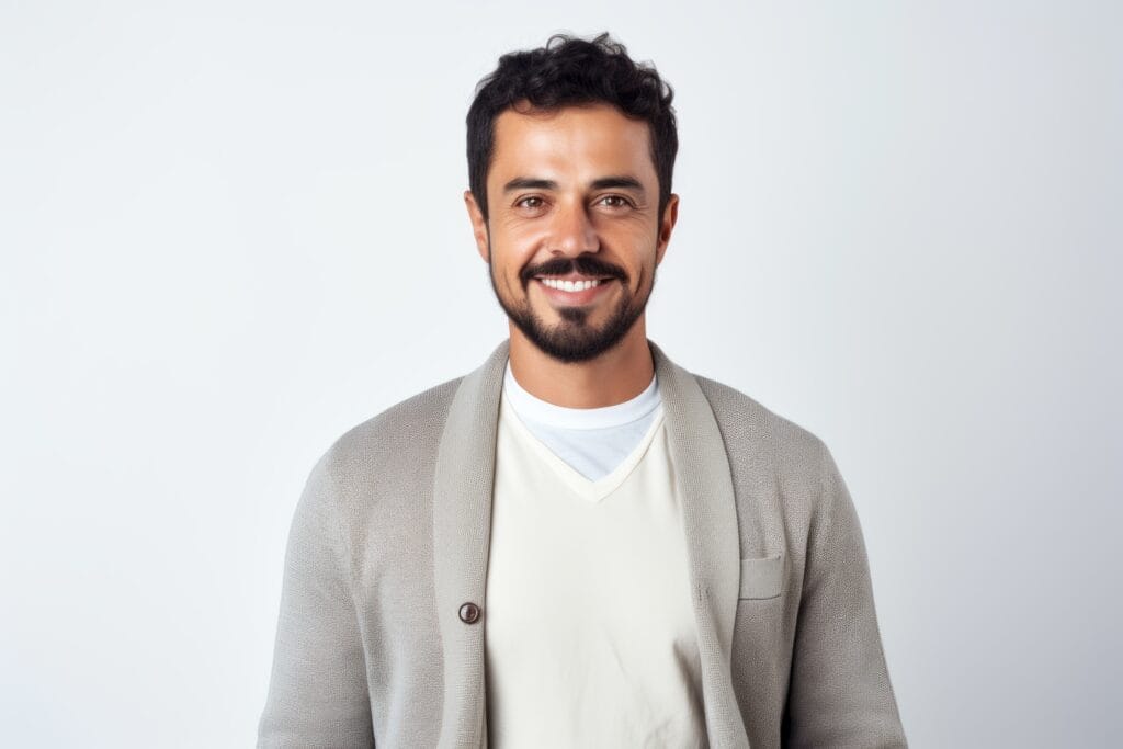 Startseite 1 Bild von einem Mann der volles Haar hat